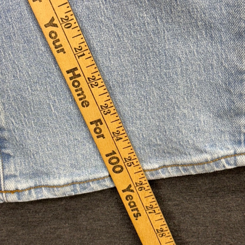 Quince Jeans Womens 30 High Rise Cropped Wide Leg Comfort Stretch Blue Denim - Picture 12 of 13